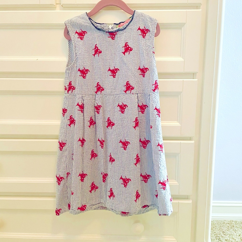 Sophie and Sam seersucker lobster print dress